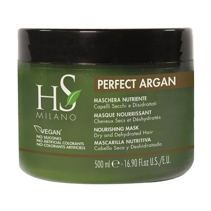 Живильна маска для волосся HS Milano Perfect Argan Nourishing Mask з аргановою олією для сухого та пошкодженого волосся, 500 мл